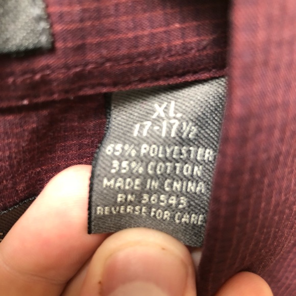 Men’s Purple Van Heusen Dress Shirt - Picture 4 of 7